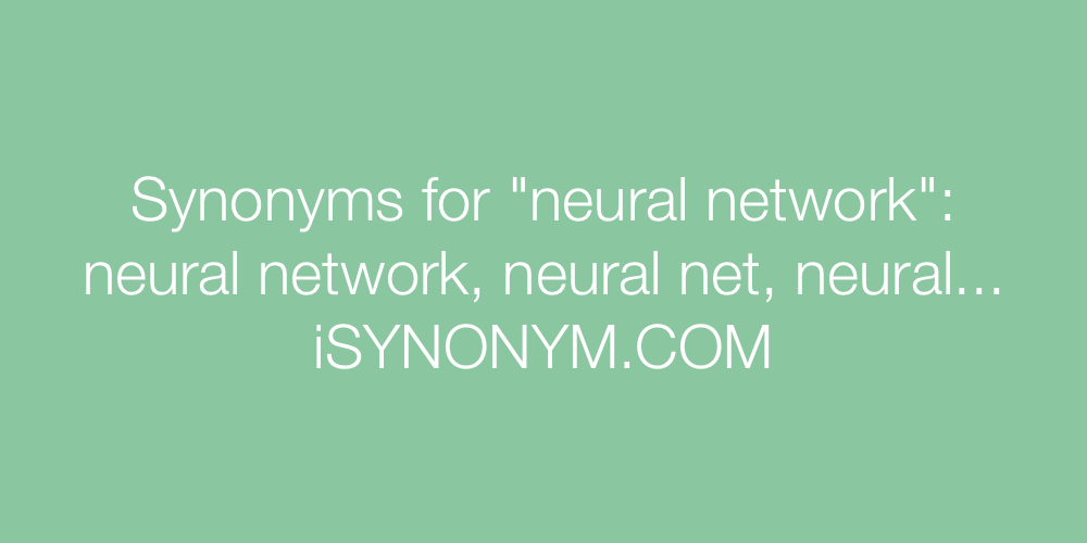 Synonyms neural network