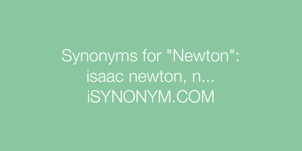 Synonyms Newton