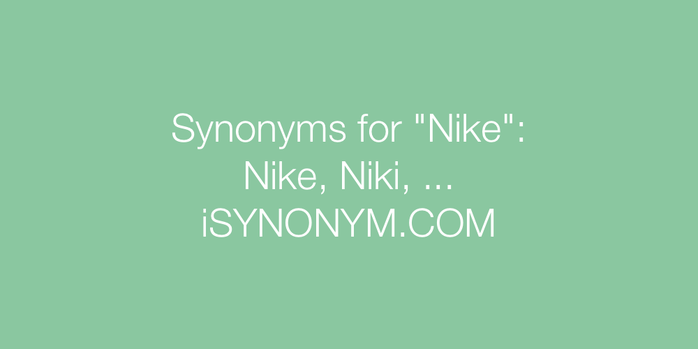 Synonyms Nike