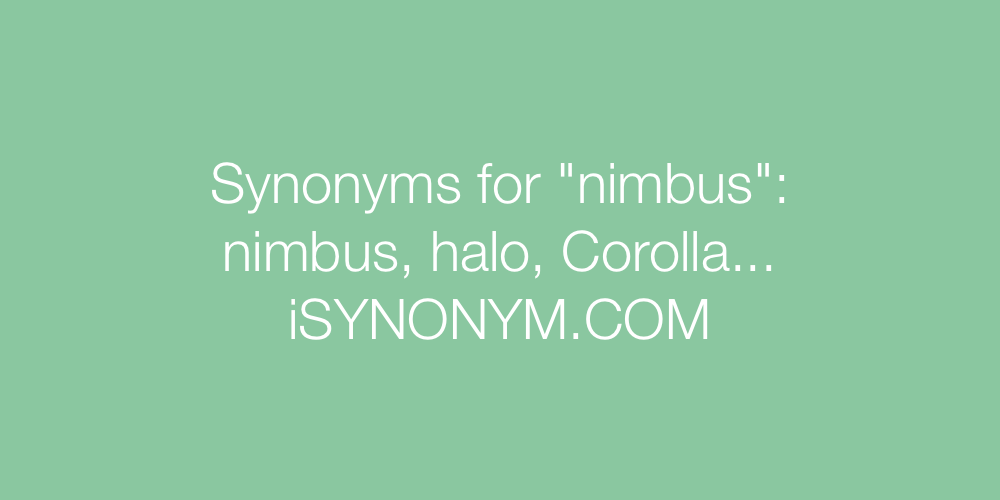 Synonyms nimbus