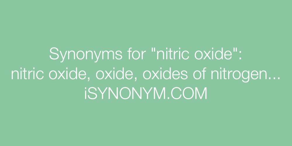 Synonyms nitric oxide