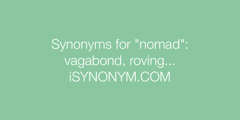 Synonyms nomad