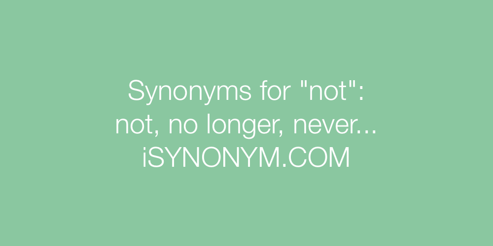 Synonyms not