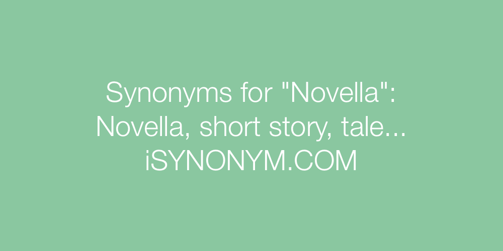 Synonyms Novella