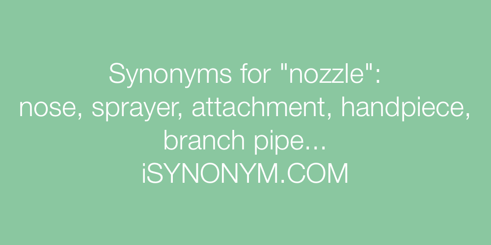 Synonyms nozzle