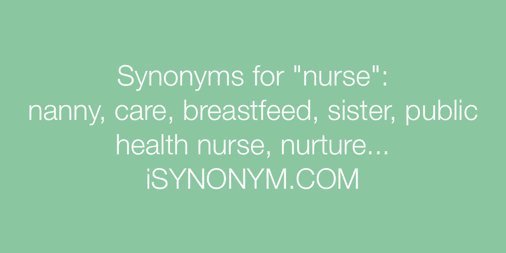 Synonyms nurse
