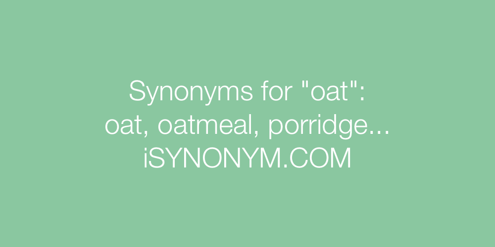 Synonyms oat