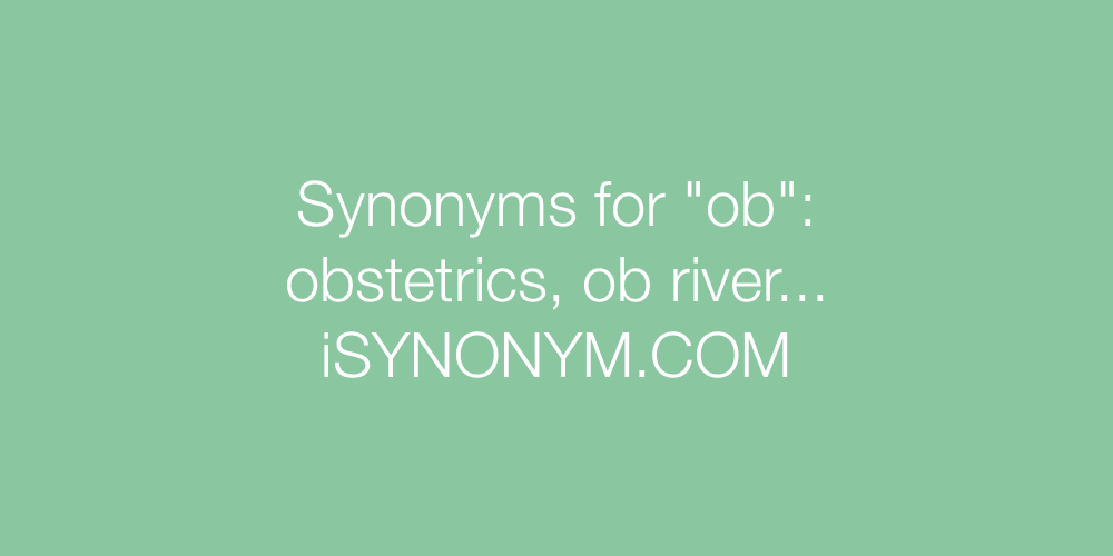 Synonyms ob
