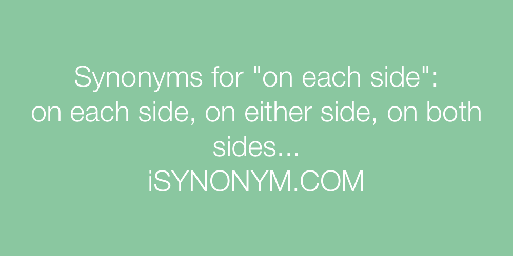 Synonyms on each side