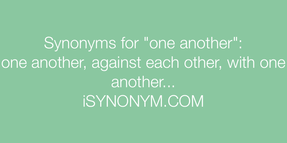 Synonyms one another