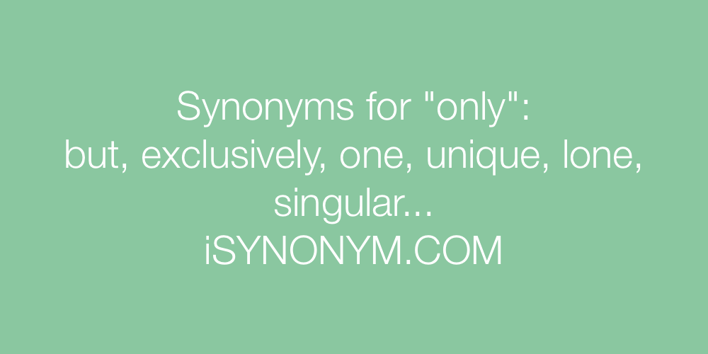 Synonyms only