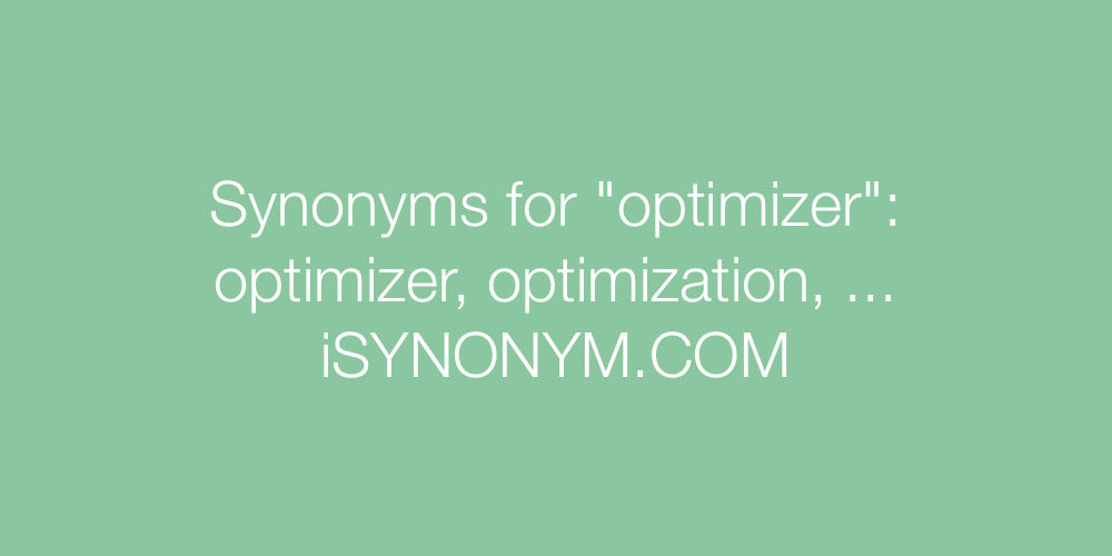 Synonyms optimizer