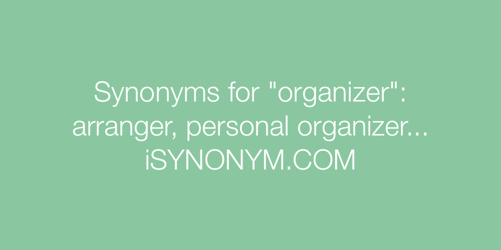 Synonyms organizer