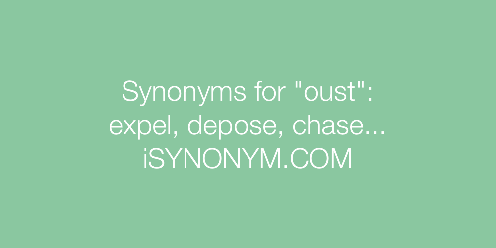 Synonyms oust
