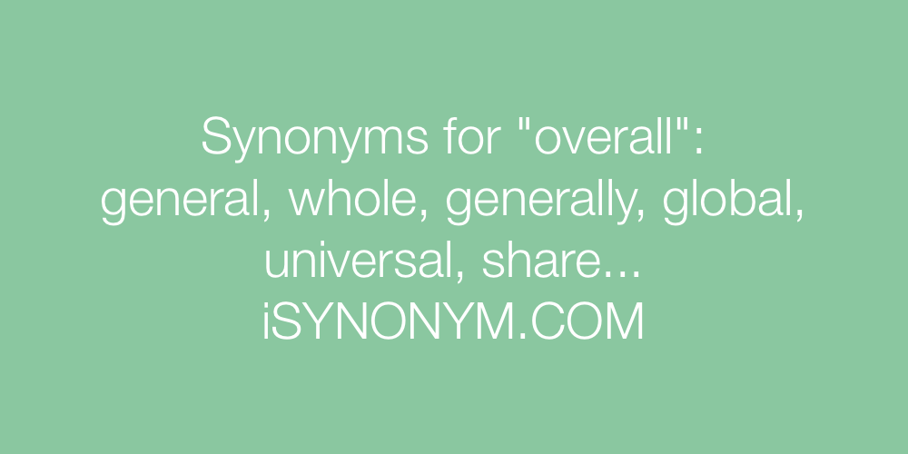 Synonyms overall
