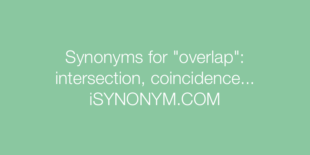 Synonyms overlap