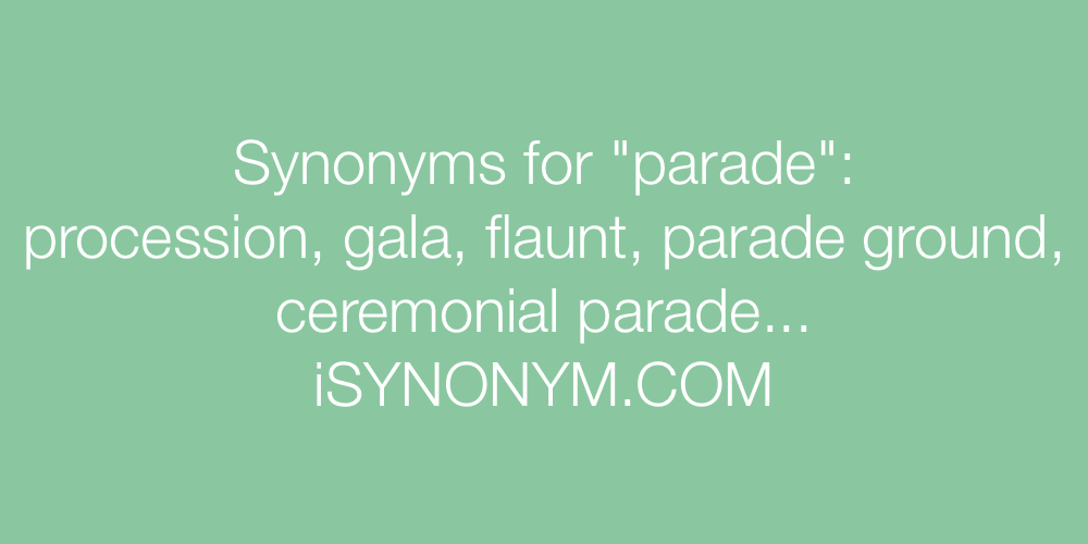 Synonyms parade