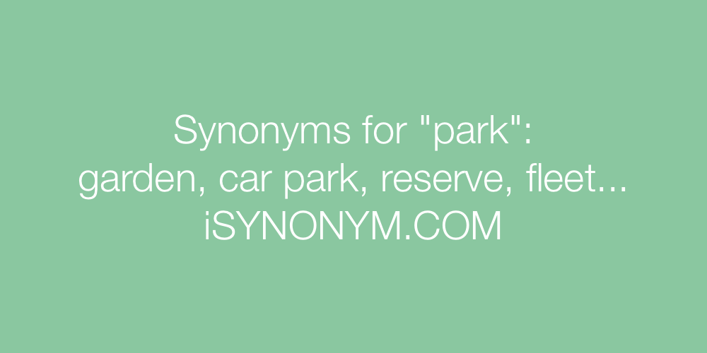 Synonyms park