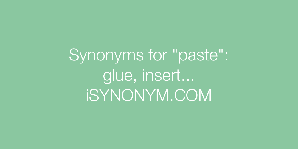 Synonyms paste