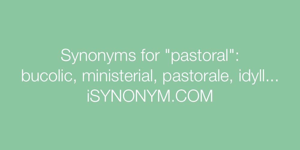 Synonyms pastoral