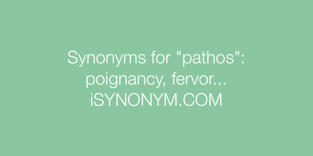 Synonyms pathos