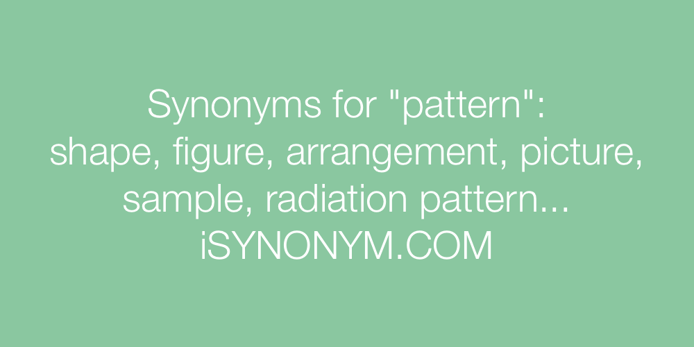 Synonyms pattern