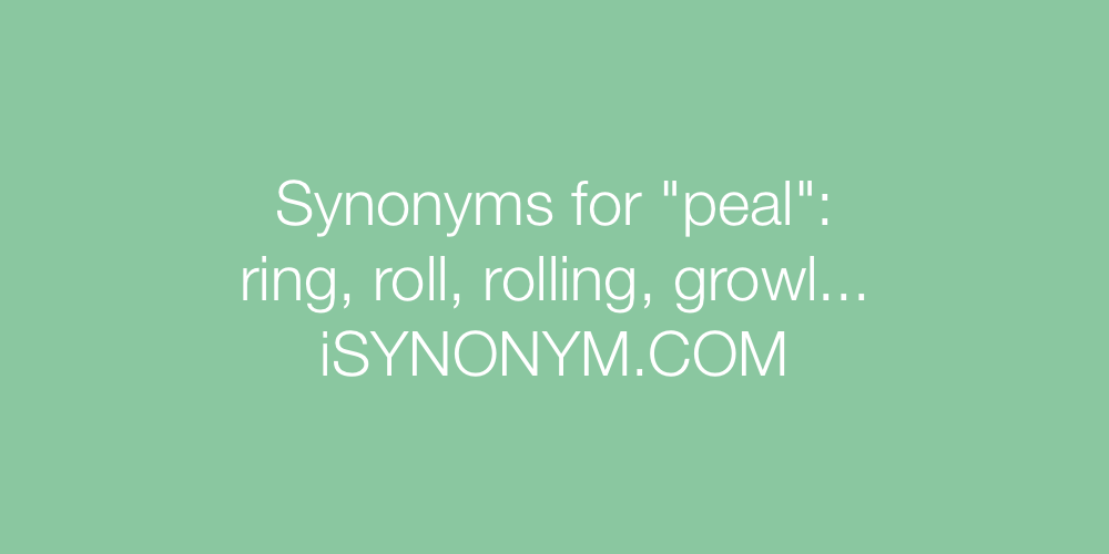 Synonyms peal