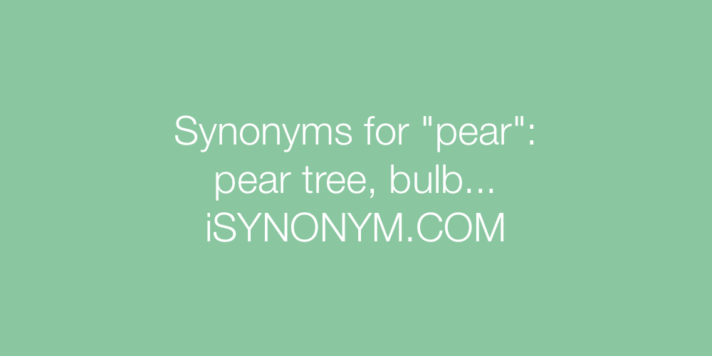 Synonyms pear