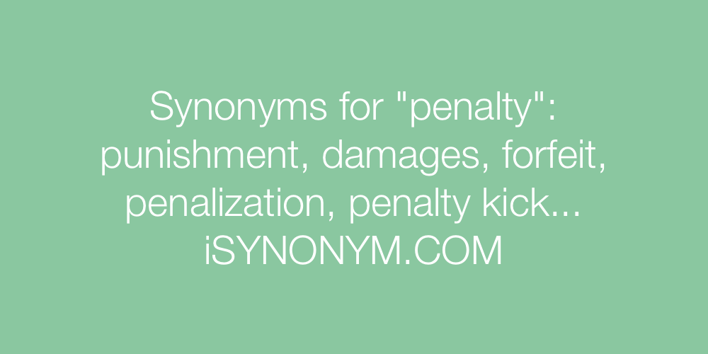 Synonyms penalty