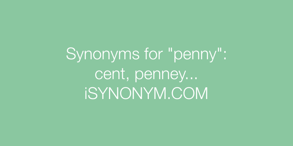 Synonyms penny