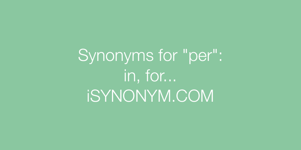 Synonyms per