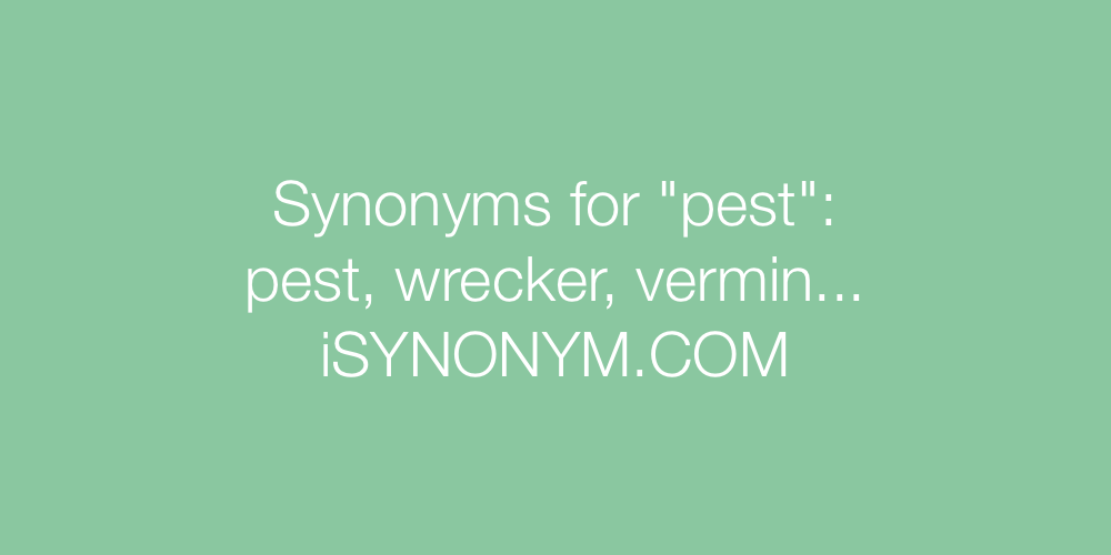 Synonyms pest