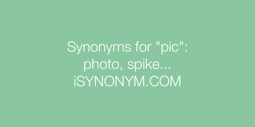 Synonyms pic