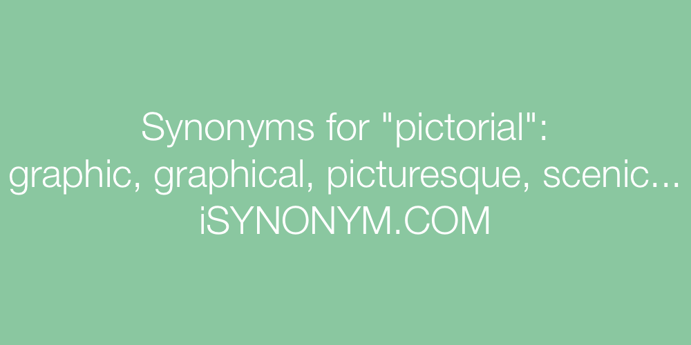 Synonyms pictorial