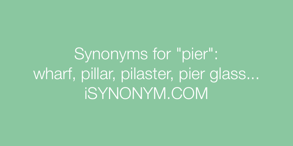 Synonyms pier