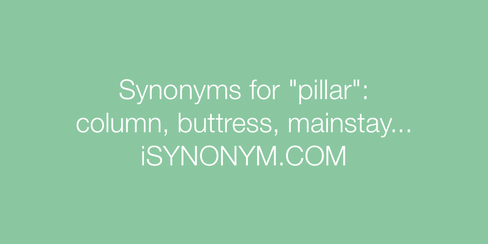 Synonyms pillar