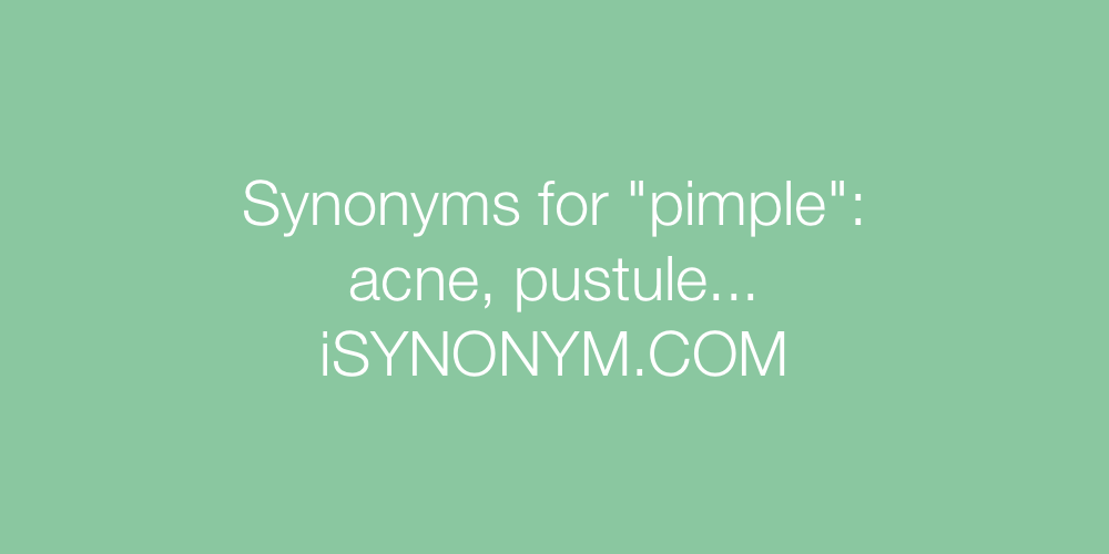 Synonyms pimple