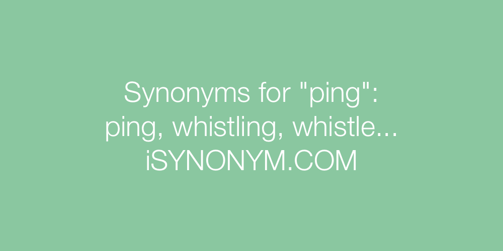 Synonyms ping