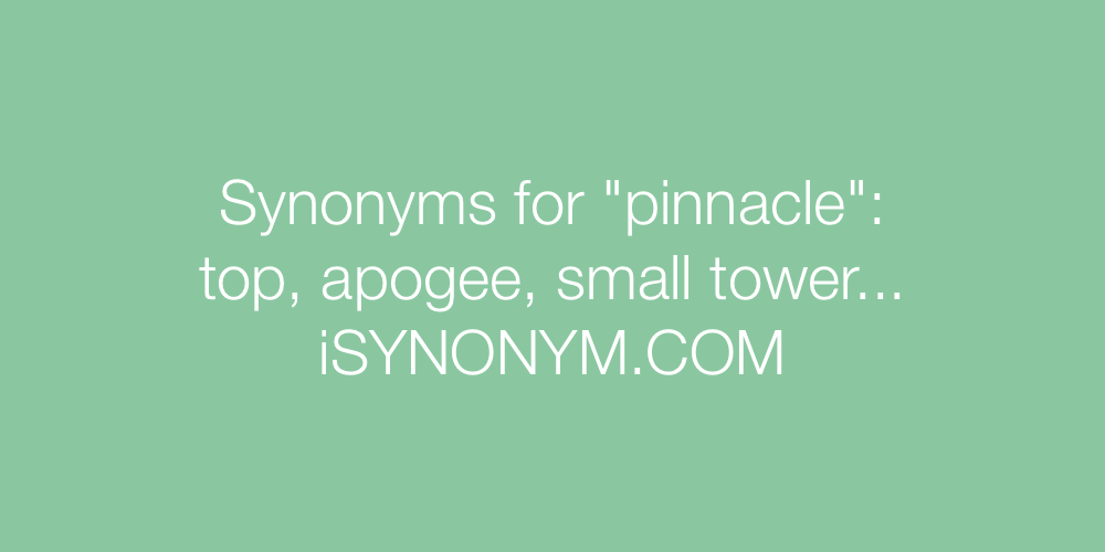 Synonyms pinnacle