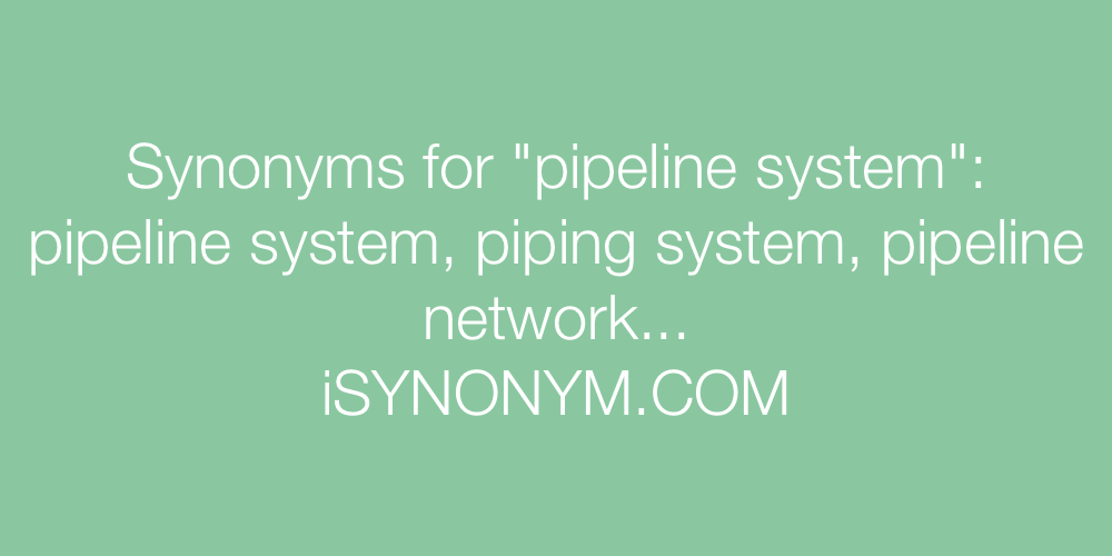 Synonyms pipeline system