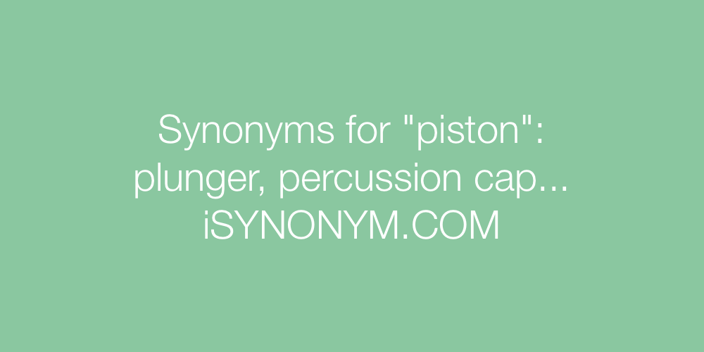 Synonyms piston