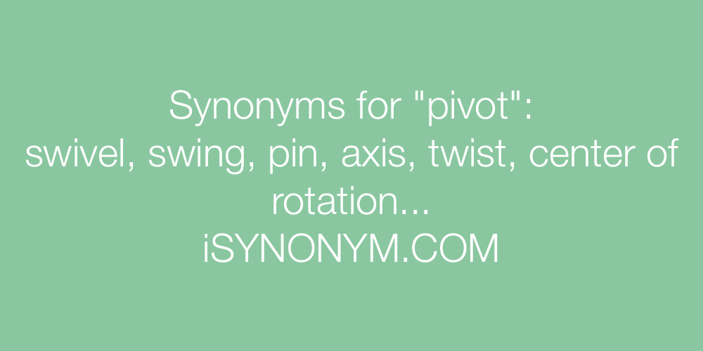 Synonyms pivot