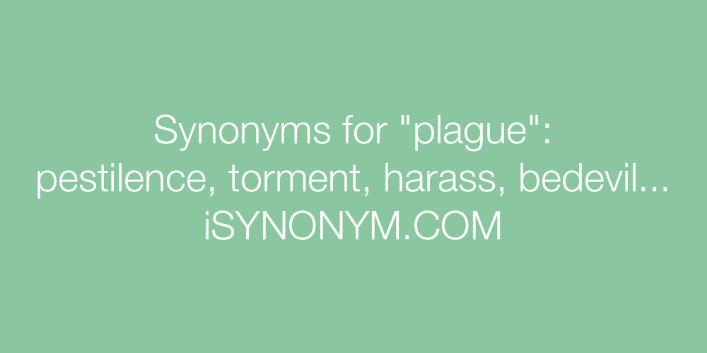 Synonyms plague