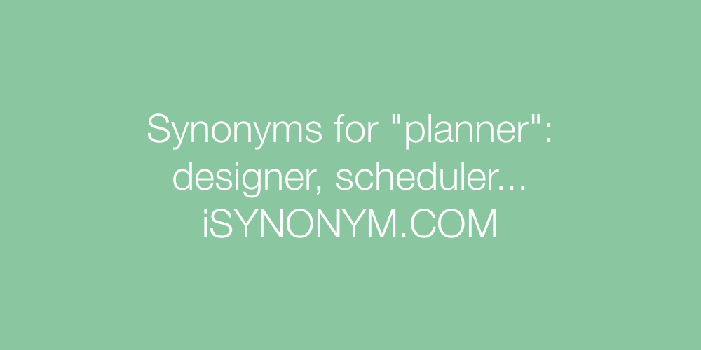 Synonyms planner