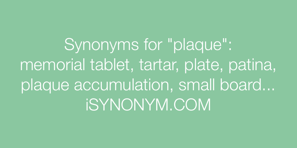 Synonyms plaque