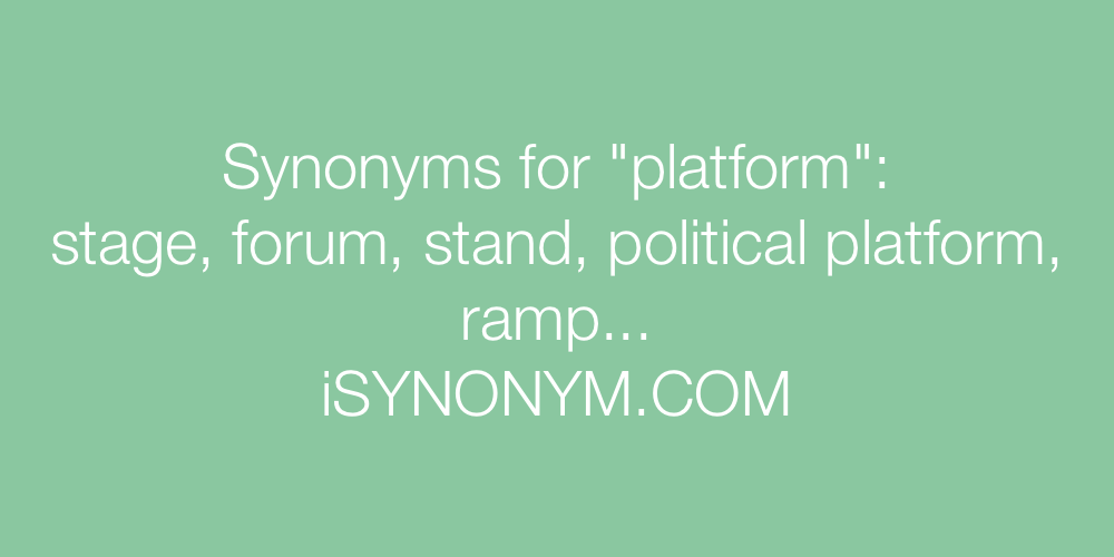 Synonyms platform