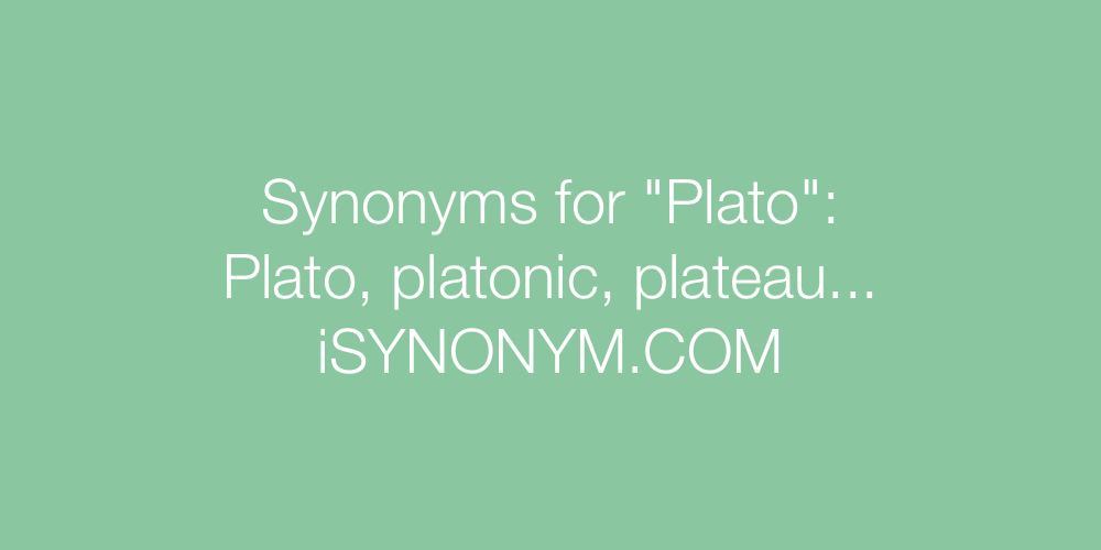 Synonyms Plato