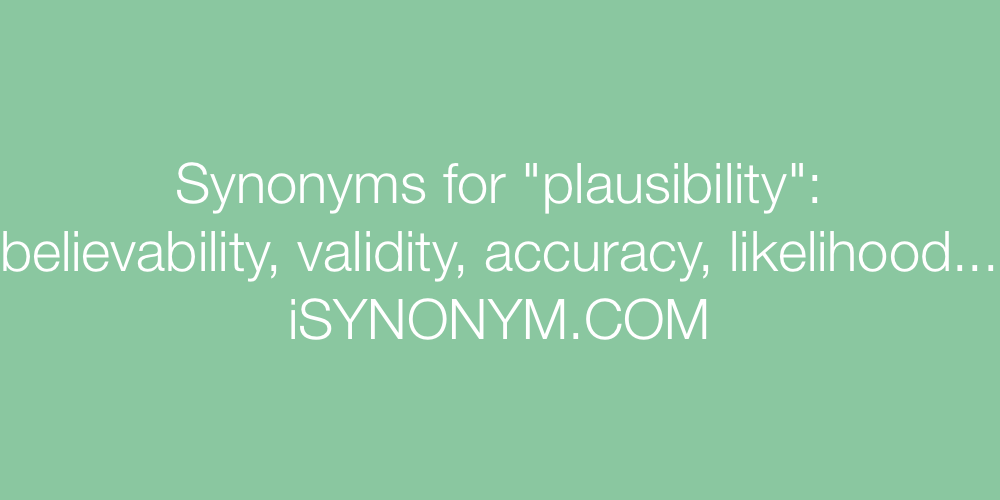 Synonyms plausibility