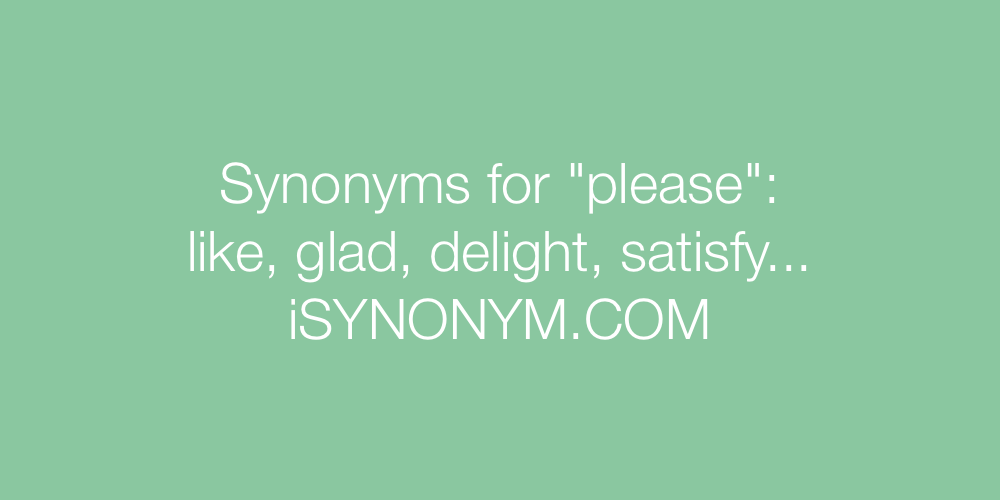 Synonyms please