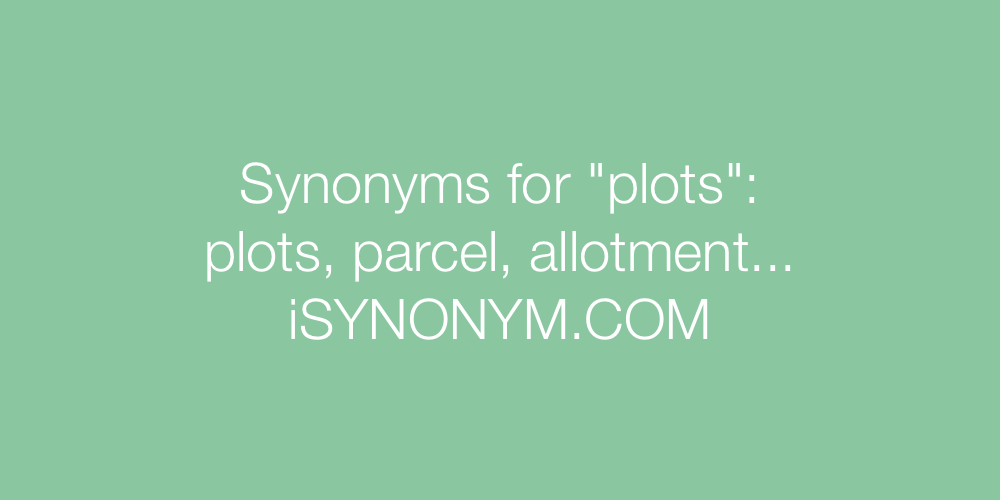 Synonyms plots